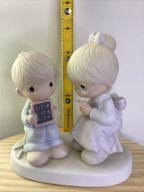 Vintage Precious Moments 1982 Love is Patient Figurine Teacher Student Math NB